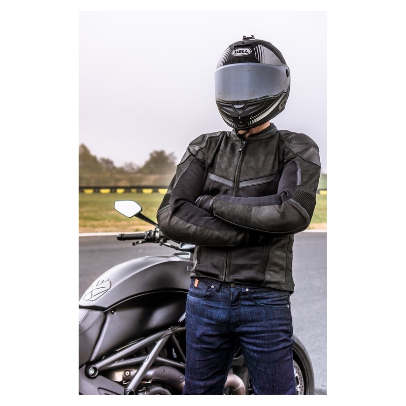 Rebelhorn Rocket Black Motorcycle Jacket razprodaja