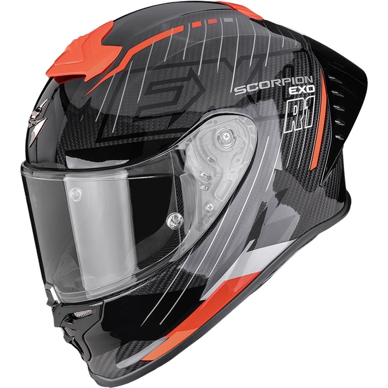Scorpion EXO-R1 EVO II Air Surge integralna motoristična čelada črno-rdeča