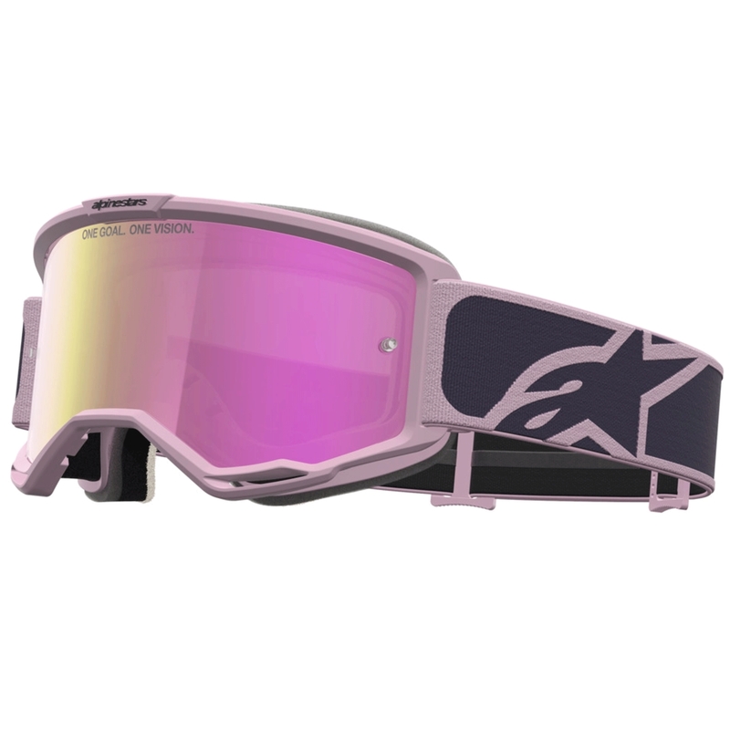 Motokros očala Alpinestars Vision 5 Rora temno sivo-roza