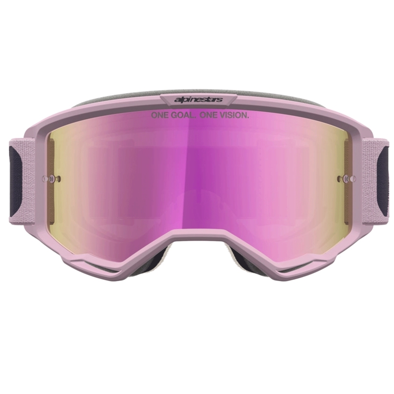 Motokros očala Alpinestars Vision 5 Rora temno sivo-roza
