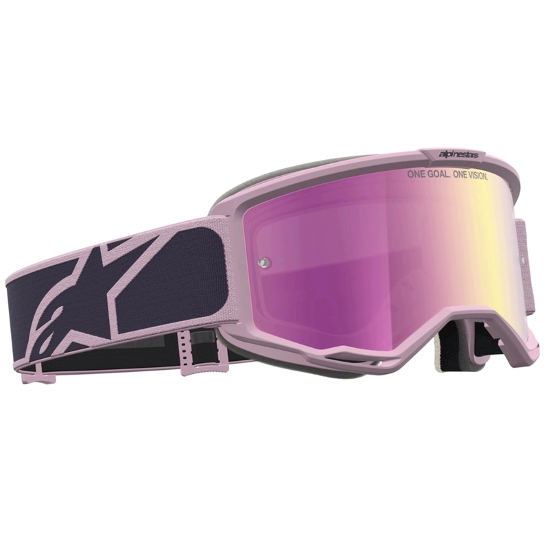 Motokros očala Alpinestars Vision 5 Rora temno sivo-roza