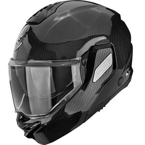 Scorpion EXO-TECH II Carbon Solid preklopna motoristična čelada črne barve