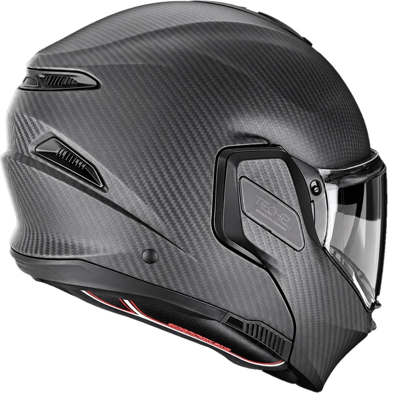 Motoristična čelada Scorpion EXO-TECH II Carbon Solid, preklopna, mat črna