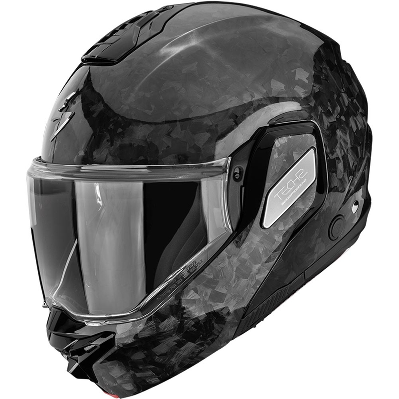 Moto čelada Scorpion EXO-TECH II Onyx Carbon, preklopna, črna