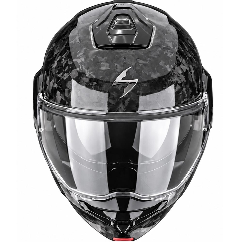 Moto čelada Scorpion EXO-TECH II Onyx Carbon, preklopna, črna