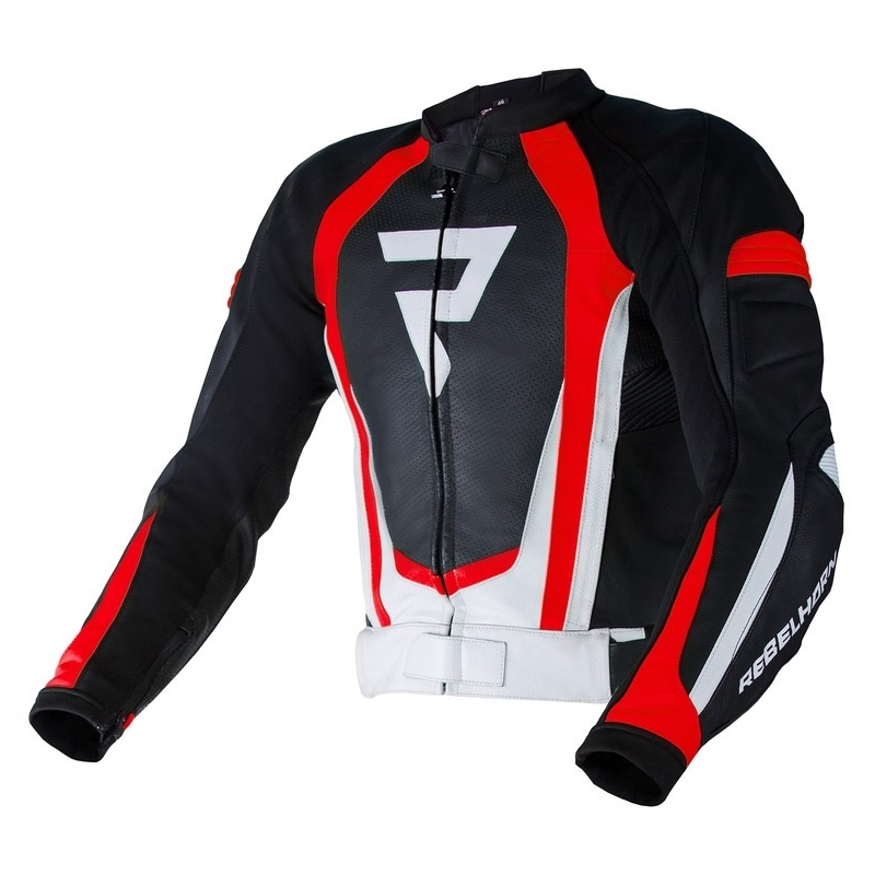 Rebelhorn Piston II PRO black-white-fluo red motoristična jakna razprodaja