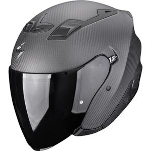 Moto čelada Scorpion EXO-Z1 Carbon Solid z odprtim obrazom, mat črna