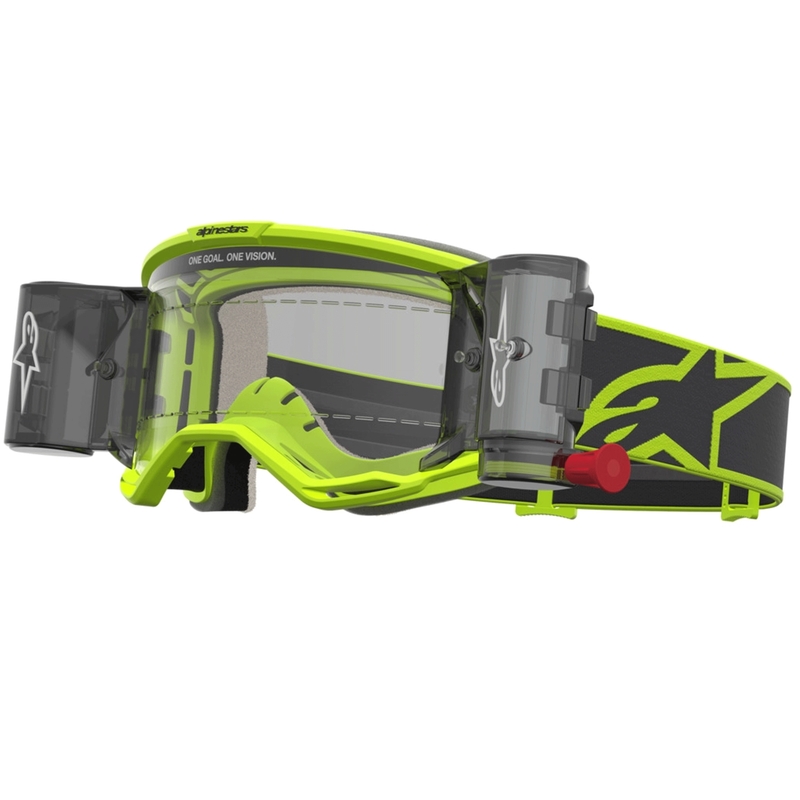 Motokros očala Alpinestars Vision 5 Rora Roll-Off fluo rumeno-črna