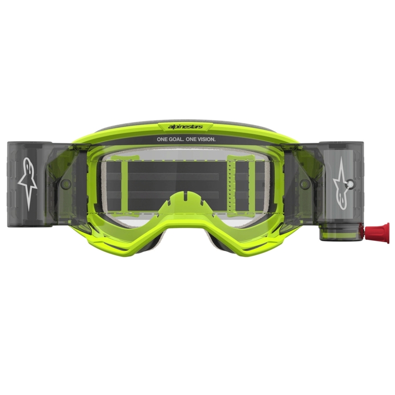 Motokros očala Alpinestars Vision 5 Rora Roll-Off fluo rumeno-črna