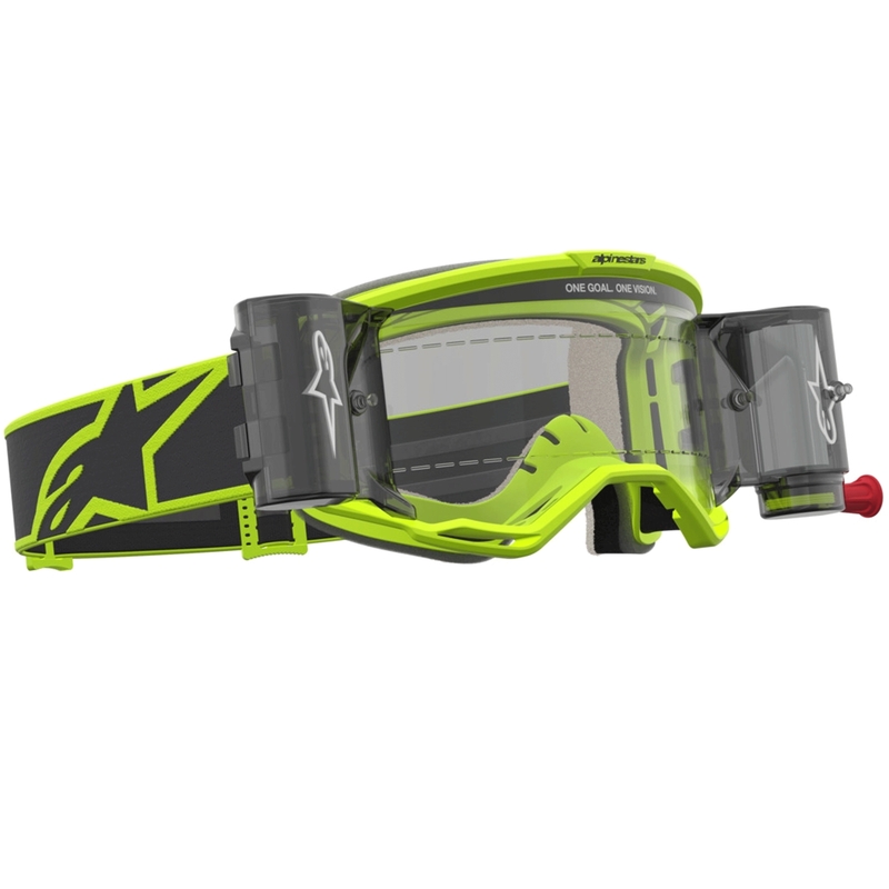 Motokros očala Alpinestars Vision 5 Rora Roll-Off fluo rumeno-črna