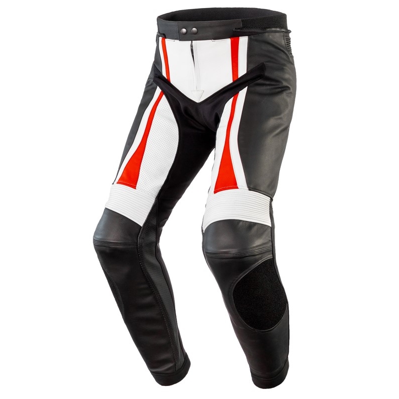 Rebelhorn Piston II PRO black-white-fluo red motoristične hlače za motoriste razprodaja