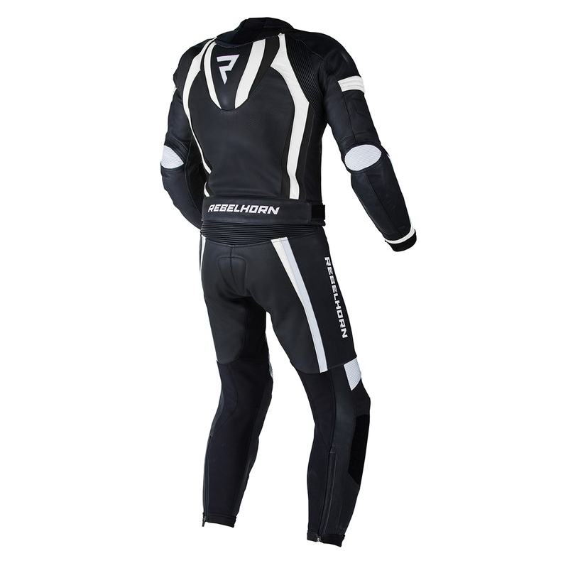 Rebelhorn Piston II PRO črno-beli motoristični kombinezon razprodaja