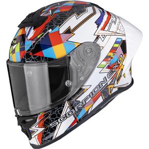 Scorpion EXO-R1 EVO II Air Pouls integralna motoristična čelada bela-večbarvna