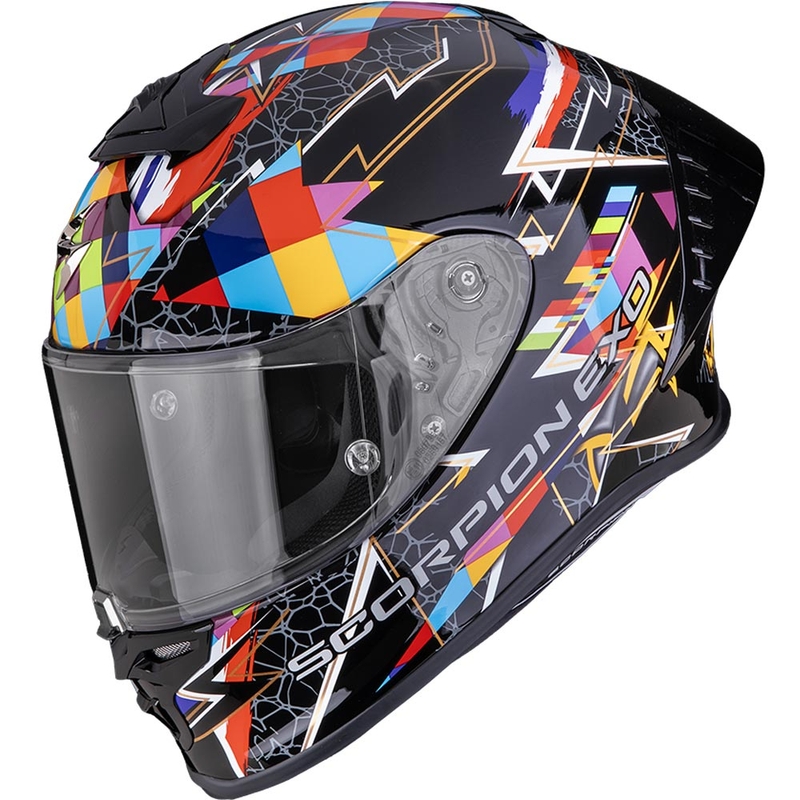 Scorpion EXO-R1 EVO II Air Pouls integralna motoristična čelada črno-večbarvna