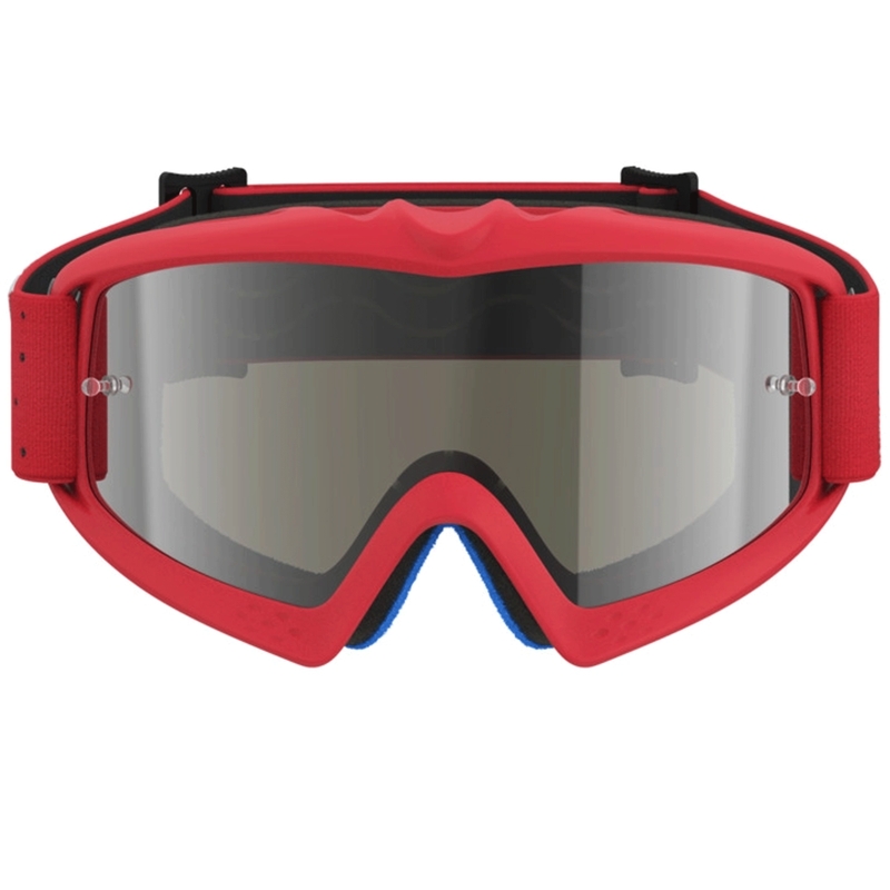 Otroška motokros očala Alpinestars Vision Youth Vesta, fluo rdeča-kromirana
