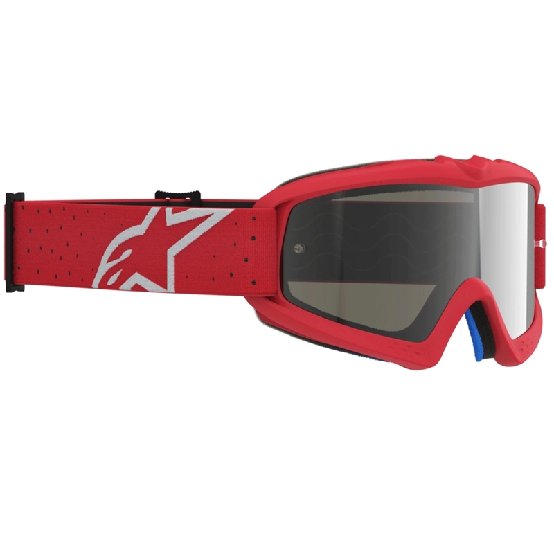 Otroška motokros očala Alpinestars Vision Youth Vesta, fluo rdeča-kromirana