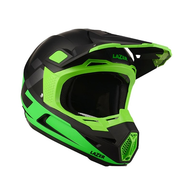 Motokros čelada Lazer X9 Iron black-fluo green