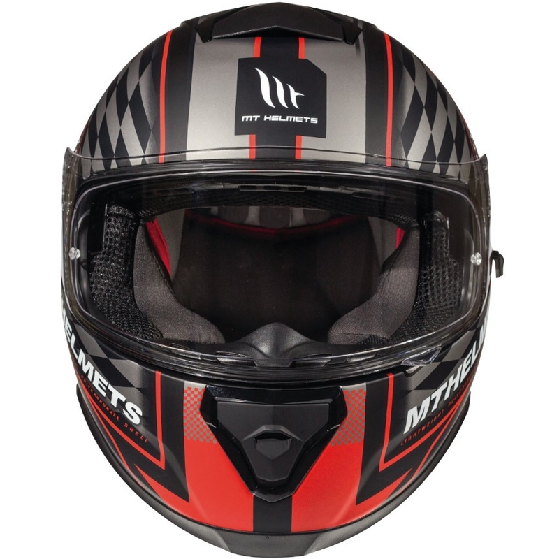 MT Thunder 3 SV Isle Of Man črno-sivo-rdeča integralna motoristična čelada razprodaja