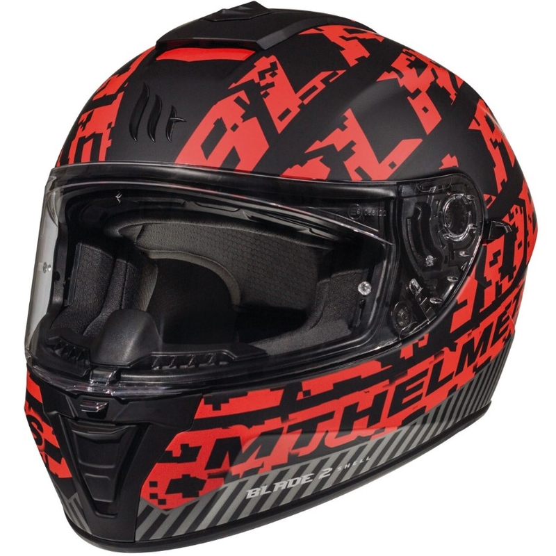 MT Blade 2 SV Check Black/Red Integral Motoristična čelada