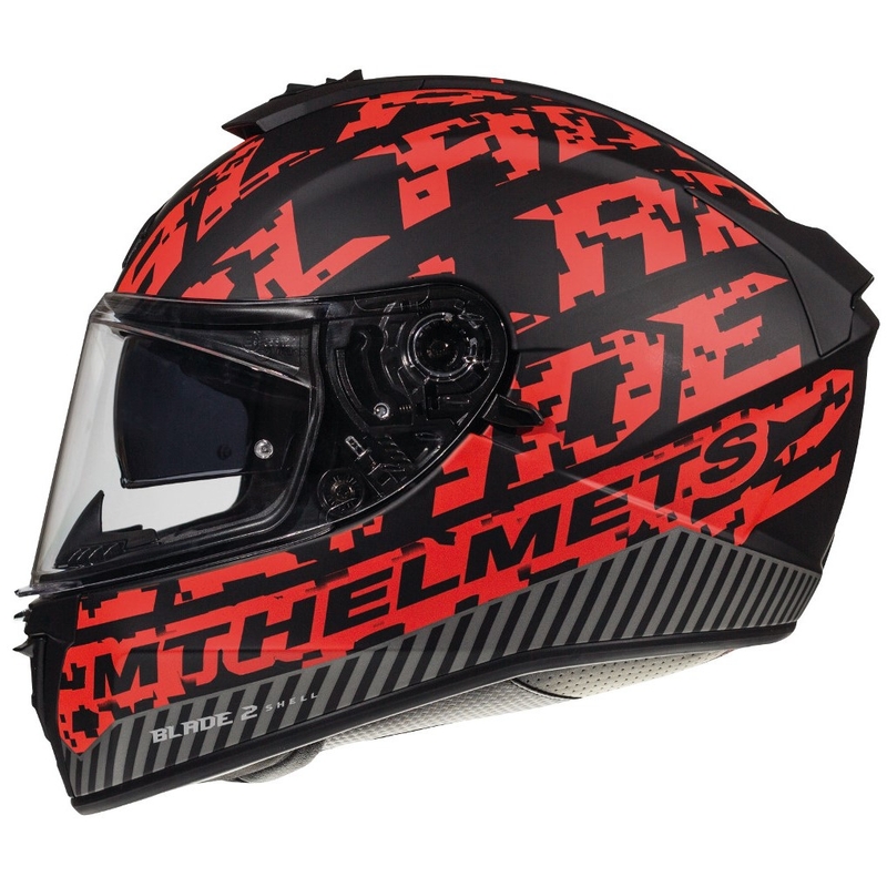 MT Blade 2 SV Check Black/Red Integral Motoristična čelada