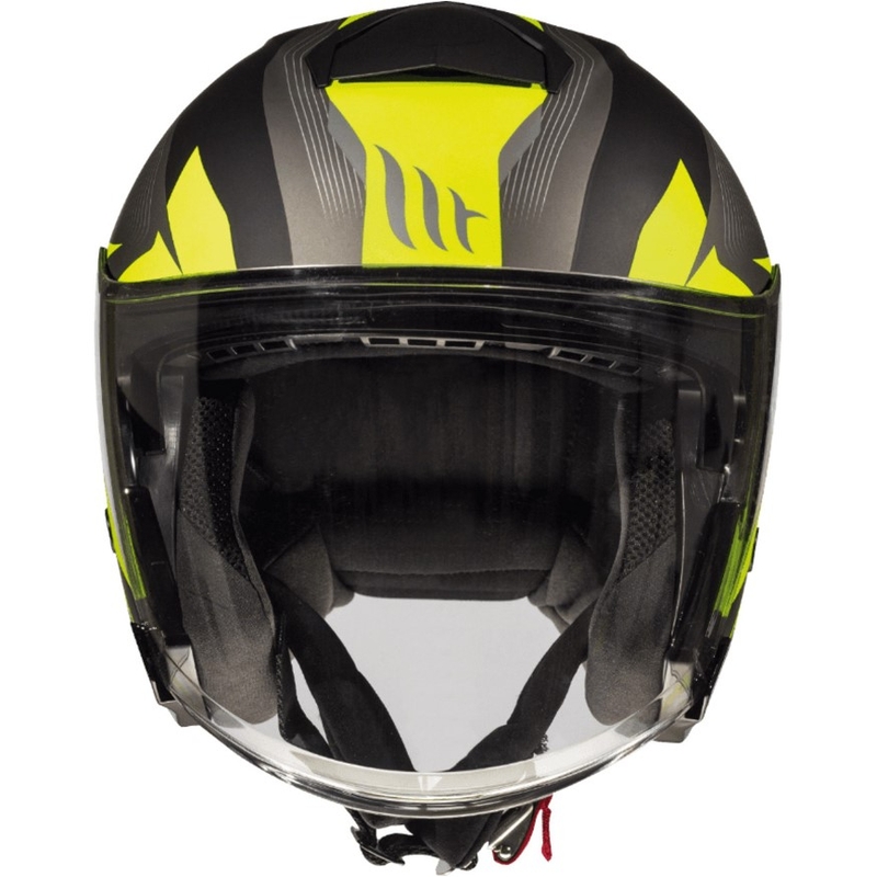 Odprta motoristična čelada MT Thunder 3 SV Wing Black-Grey-Fluo Yellow razprodaja