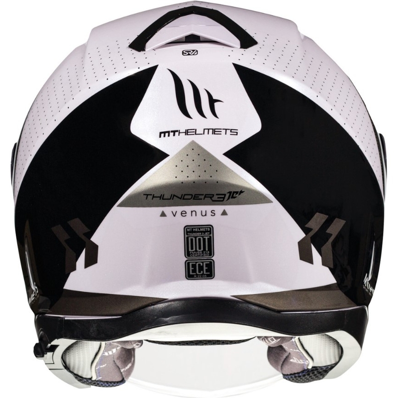 MT Thunder 3 SV Venus Black-Grey-White Odprta motoristična čelada razprodaja