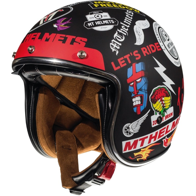 MT LeMans 2 SV Anarchy Open motoristična čelada Black Matte