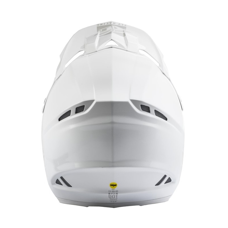 Motokros čelada FLY Racing F2 Carbon Solid white