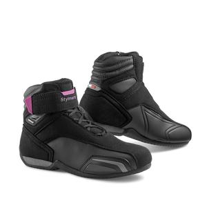 Ženski motoristični škornji Stylmartin Vector WP črno-rožnate barve