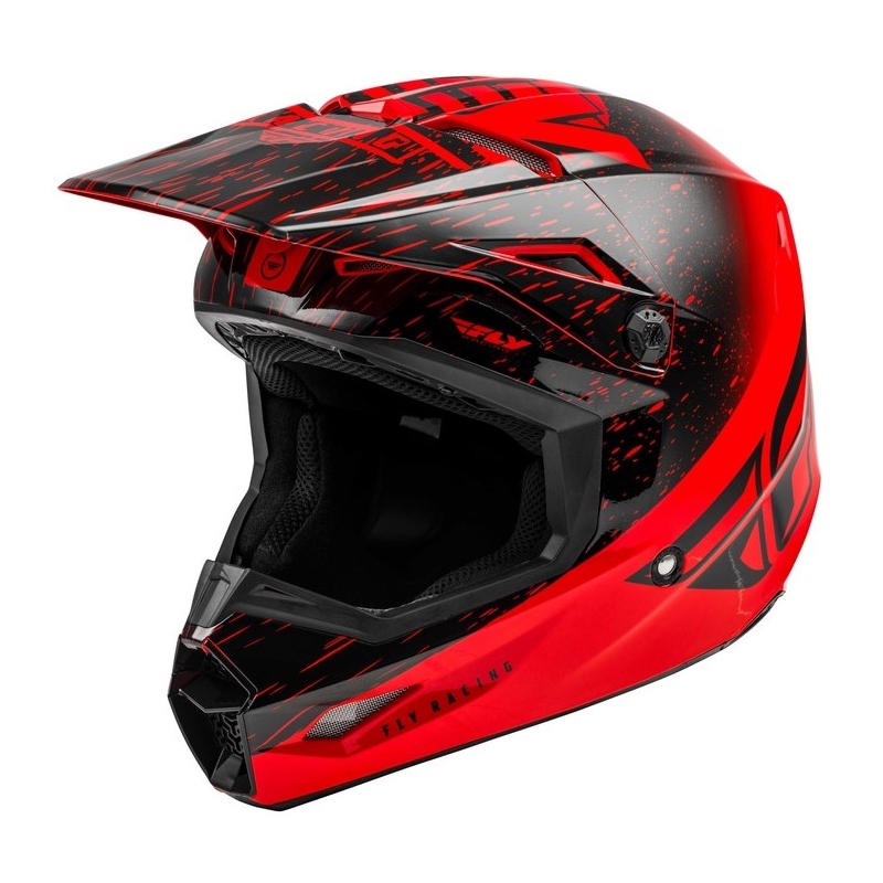 Motokros čelada FLY Racing Kinetic K120 rdeče-črna