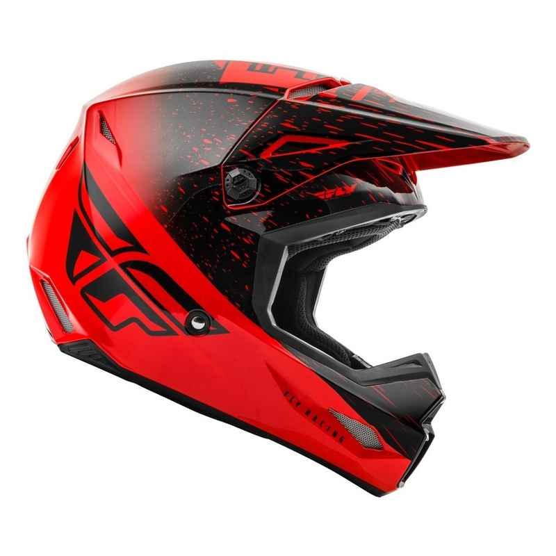 Motokros čelada FLY Racing Kinetic K120 rdeče-črna