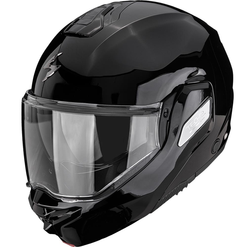 Scorpion EXO-TECH II Solid preklopna motoristična čelada črne barve