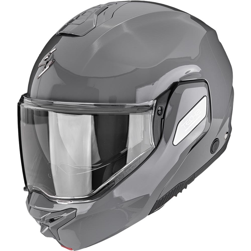 Scorpion EXO-TECH II Solid preklopna motoristična čelada, cementno siva