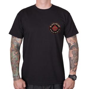 Črna majica s kratkimi rokavi Black Heart Trapper