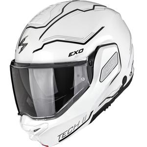 Motoristična čelada Scorpion EXO-TECH II Dash z zložljivo glavo, bela-srebrna-črna