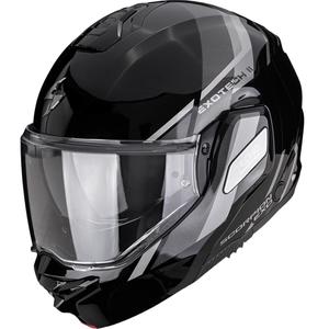 Motoristična čelada Scorpion EXO-TECH II Markus, preklopna, črno-srebrna
