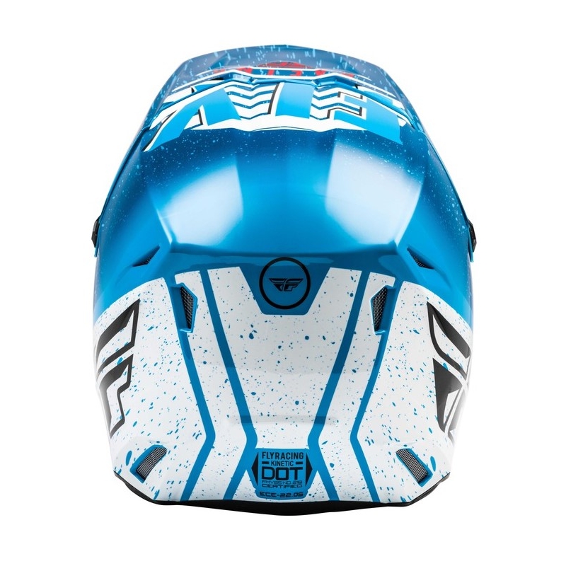 Motokros čelada FLY Racing Kinetic K120 modro-bela-rdeča razprodaja