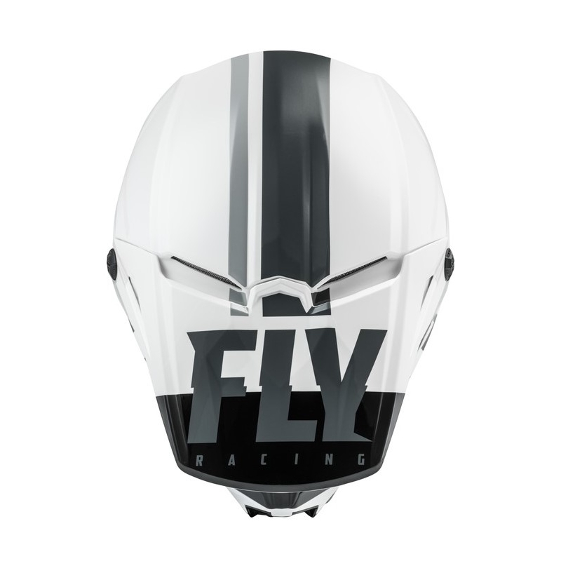 Motokros čelada FLY Racing Kinetic K120 bela-črna-siva