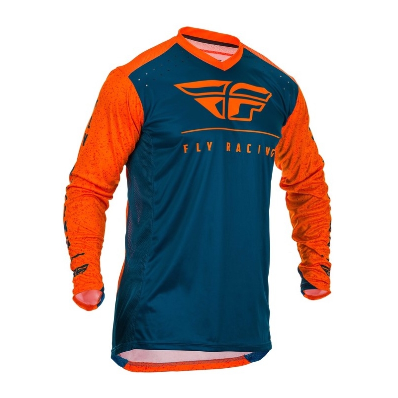 Motokros majica FLY Racing Lite 2020 oranžno-modra