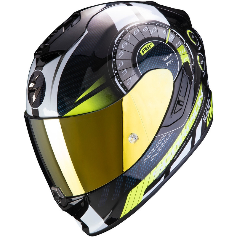Integralna čelada Scorpion EXO-1400 Air Torque črno-rumena