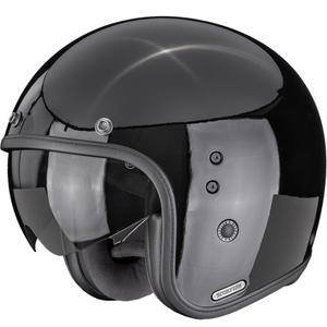 Moto čelada Scorpion Belfast II Solid z odprtim obrazom, črna