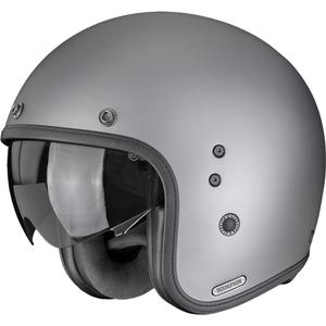 Motociklistična čelada Scorpion Belfast II Solid z odprtim obrazom, mat titanovo siva