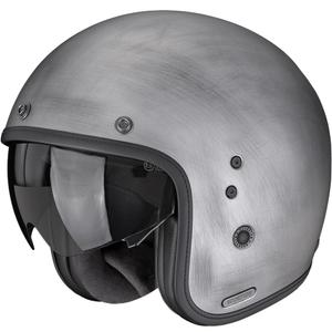 Moto čelada Scorpion Belfast II Scratch Open Face, srebrna