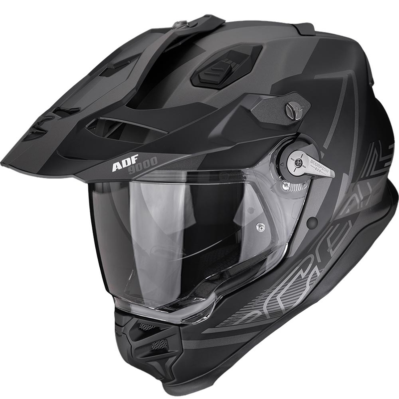 Enduro čelada Scorpion ADF-9000 Air Summit mat črno-srebrna