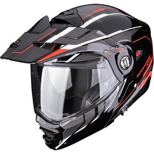 Enduro motoristična čelada Scorpion ADX-2 Walt črno-srebrno-rdeča