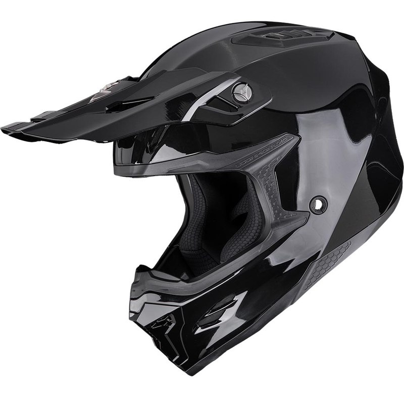 Čelada za motokros Scorpion SMX-10 Solid črne barve