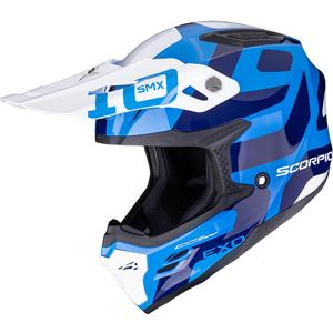 Čelada za motokros Scorpion SMX-10 Leap modro-bela