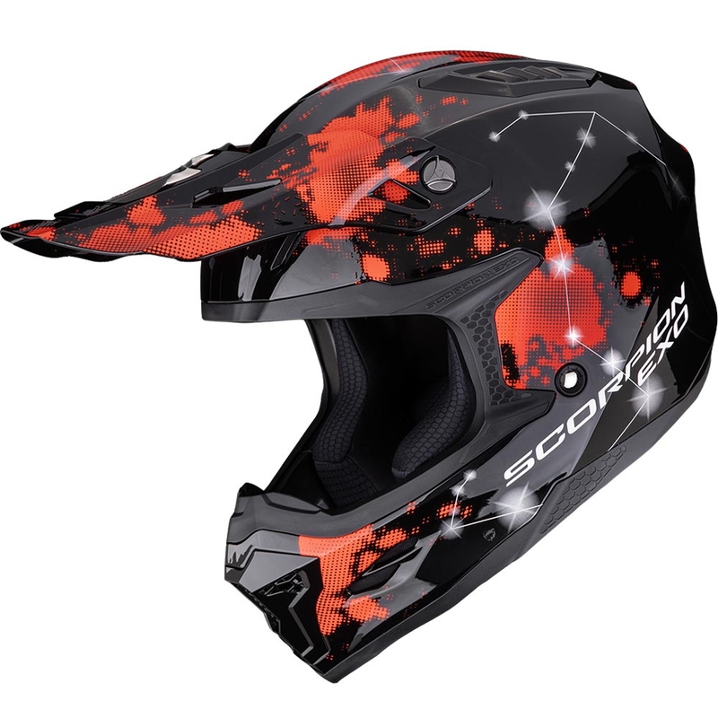 Čelada za motokros Scorpion SMX-10 Vibe črno-rdeča