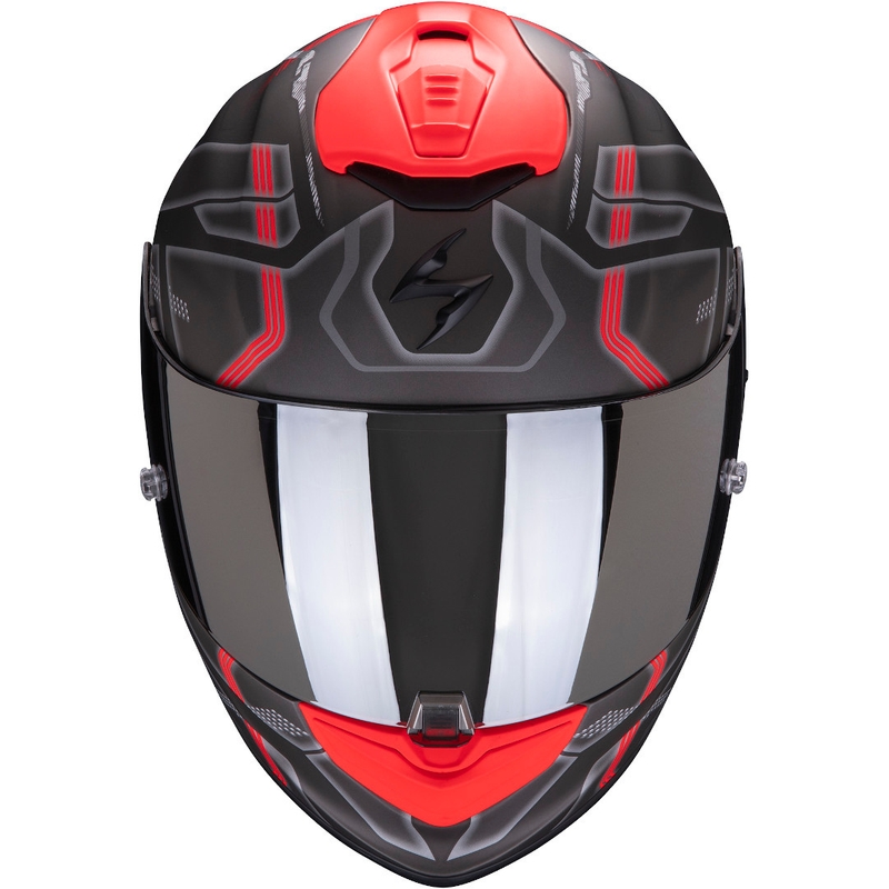 Integralna čelada Scorpion EXO-1400 Air Spatium black-silver-red razprodaja