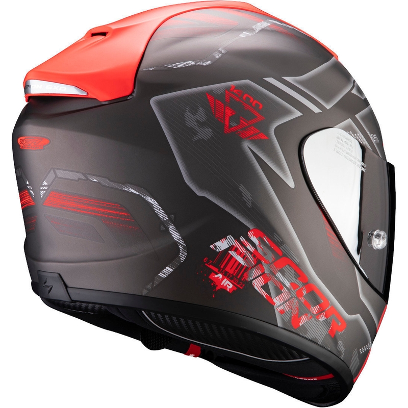 Integralna čelada Scorpion EXO-1400 Air Spatium black-silver-red razprodaja